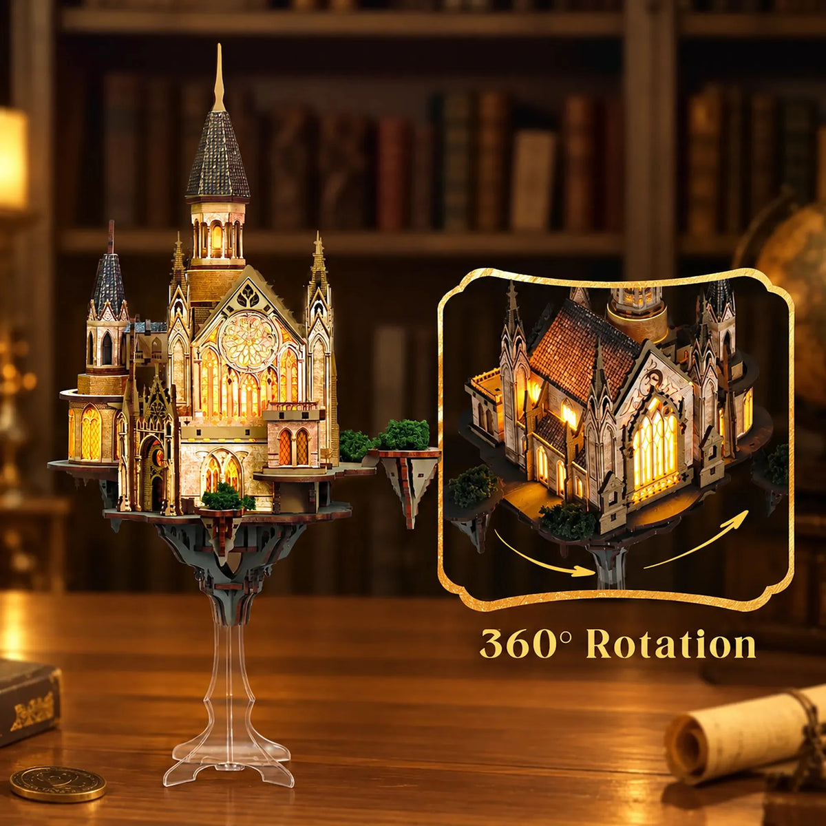 360° Gear-Driven Rotation