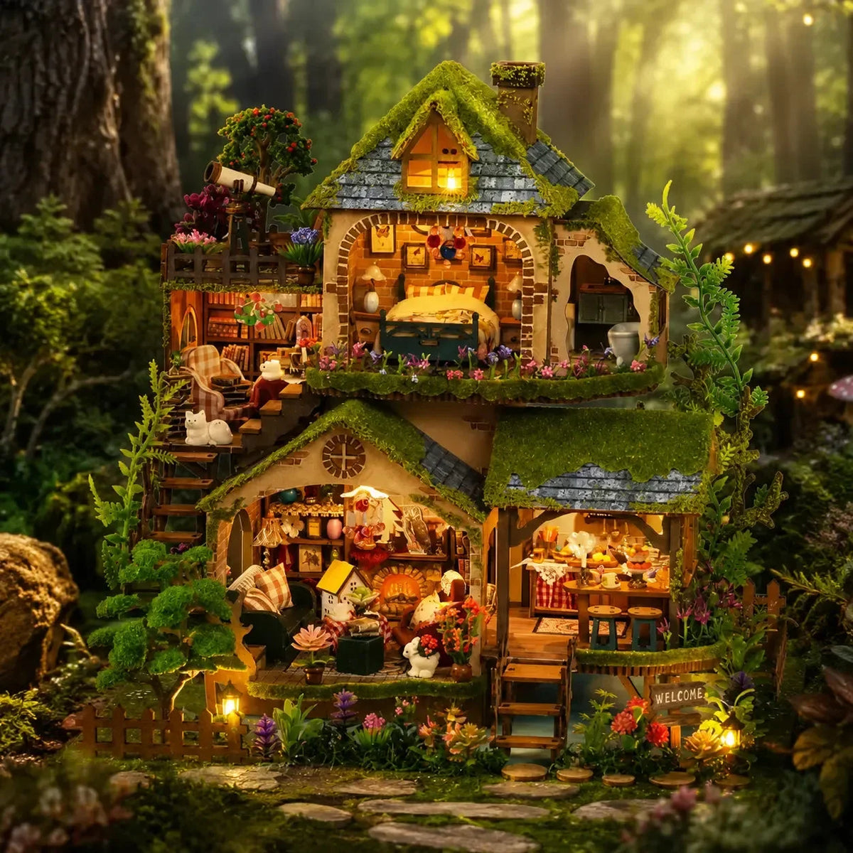 Mossy Roofs & Blooming Gardens