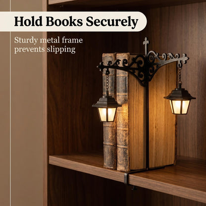 NookSpirit Library Lantern Mini Bookshelf Lamp – Nook Light Bookshelf Lamp