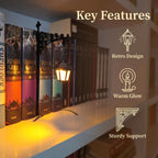 Library Lantern Mini Bookshelf Lamp – Nook Light Bookshelf Lamp