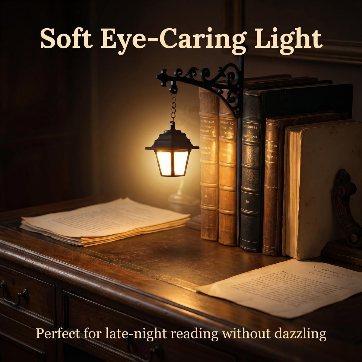 NookSpirit Library Lantern Mini Bookshelf Lamp – Nook Light Bookshelf Lamp