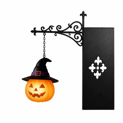 NookSpirit Bat Pumpkin Bookshelf Lantern –Nook Light Bookshelf Lamp