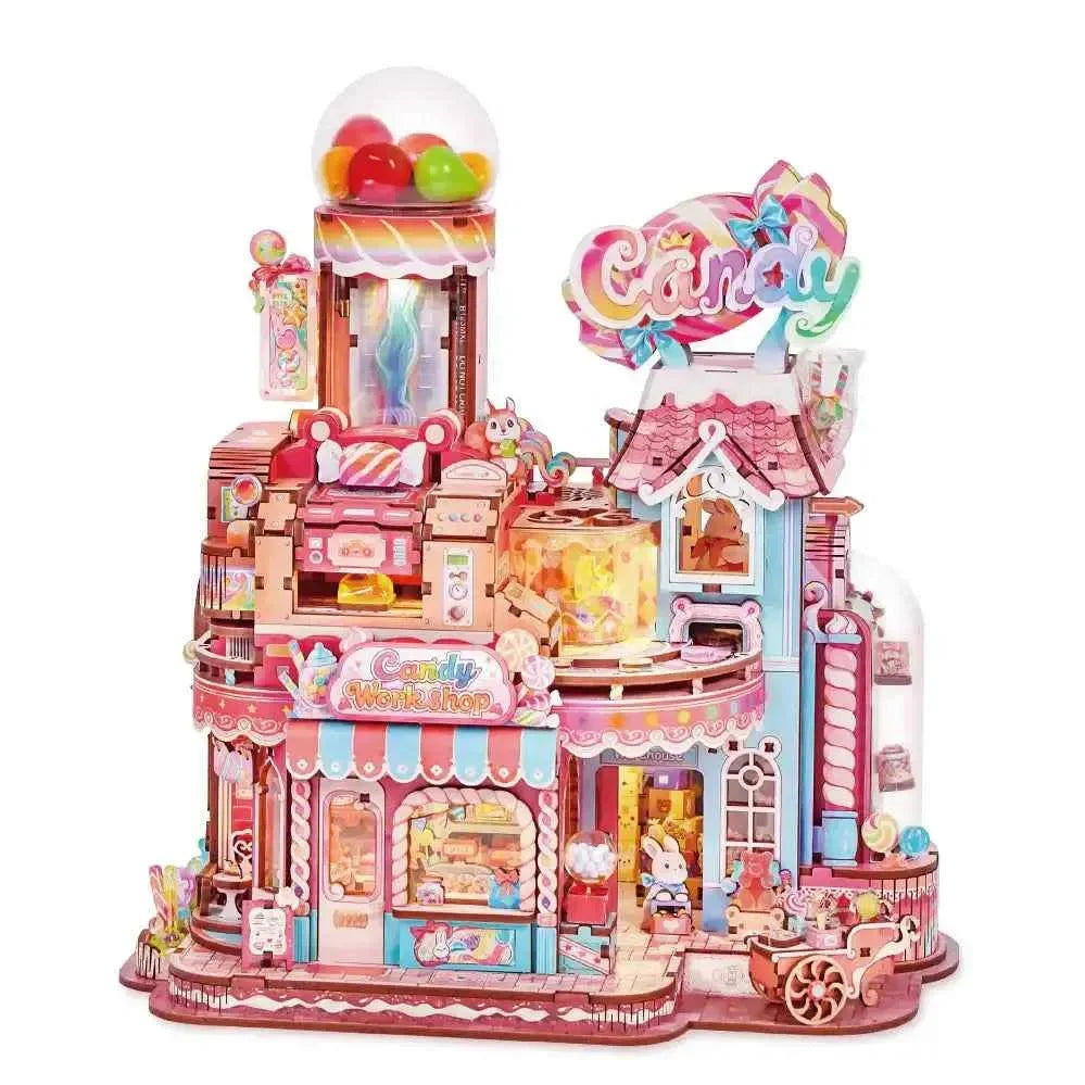 Candy Workshop miniature factory against a white background.