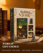 Hobbins Hovel illustrated kit box displayed beside books.
