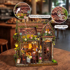 Mocha Diary with close-ups of the roof battery compartment and touch-lighting control.