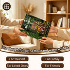 Hands exchanging a Mocha Diary kit box.