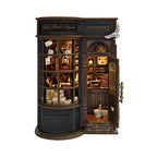 Front view of Night Owl Courier with its door open and tiny parcels by the entrance.