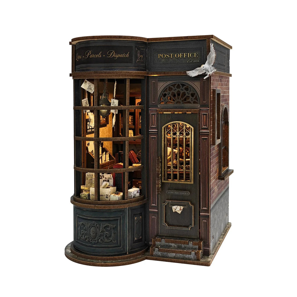 Night Owl Courier viewed from the left, showing its curved display window and closed door.
