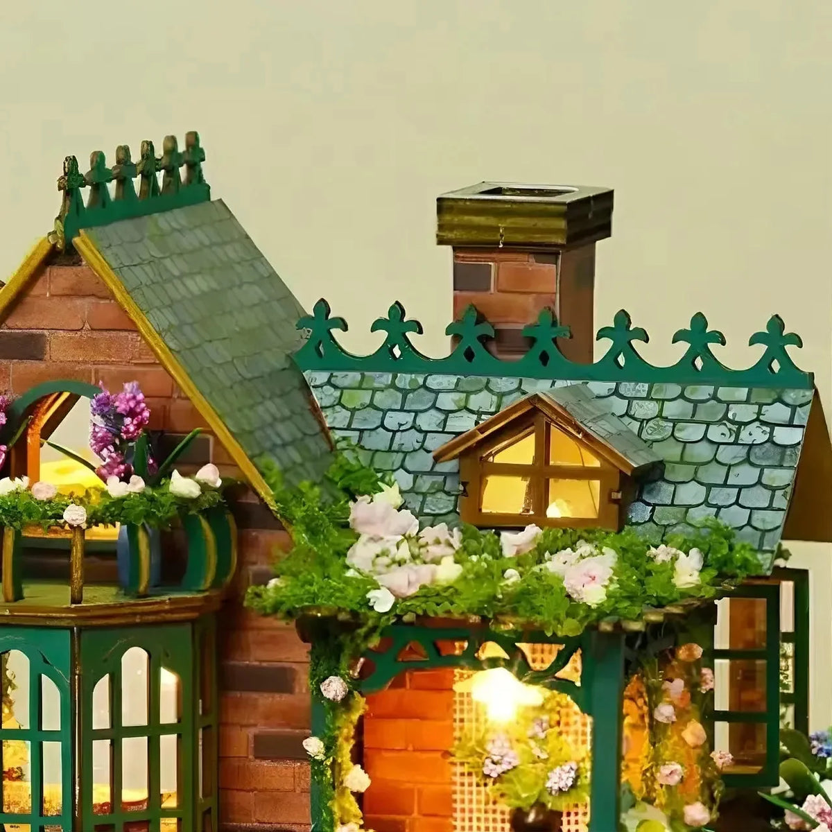 Layered Roof & Decorative Railings