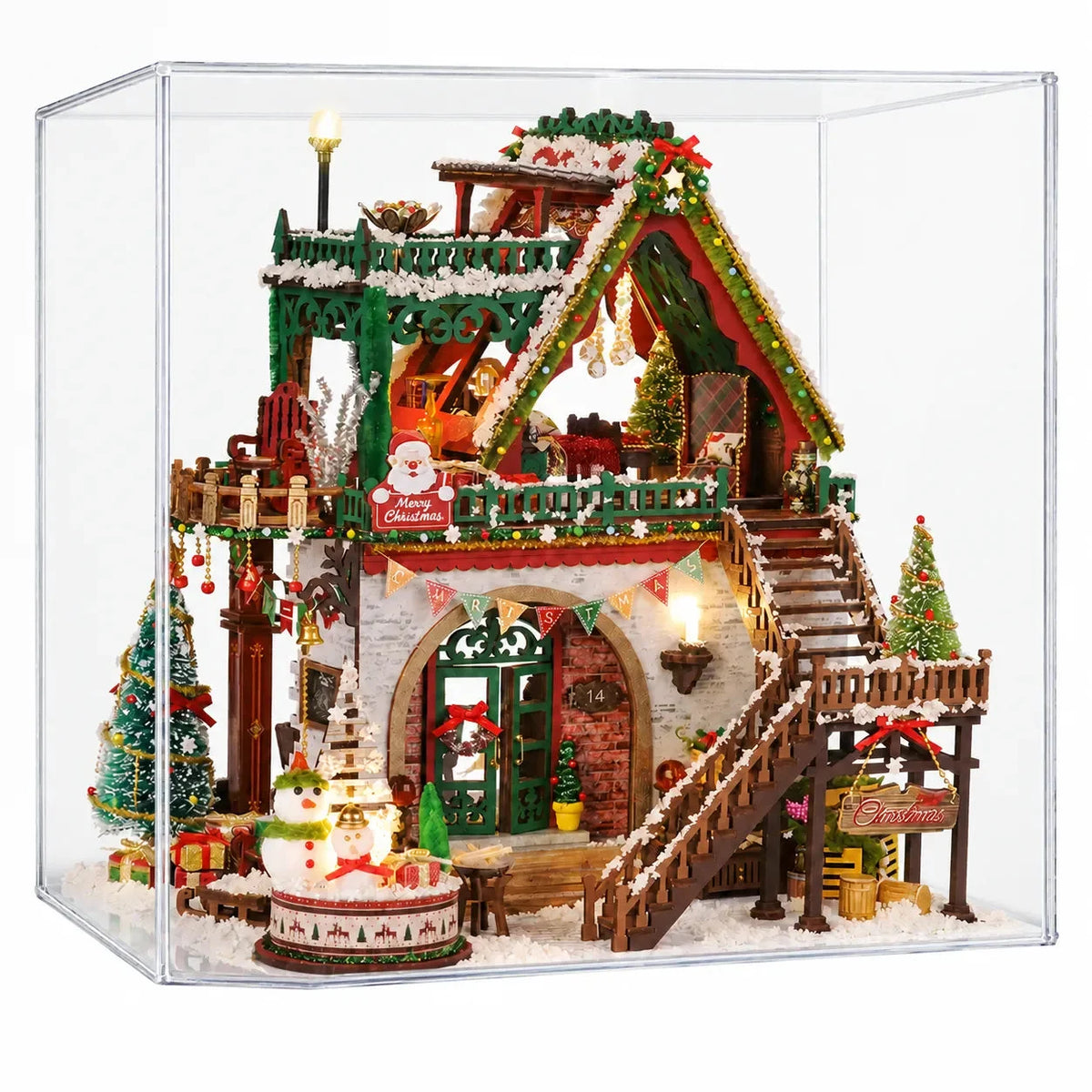 Snowy Christmas Lodge