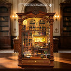 Vintage Archive book nook with its clear cover raised above the frame.